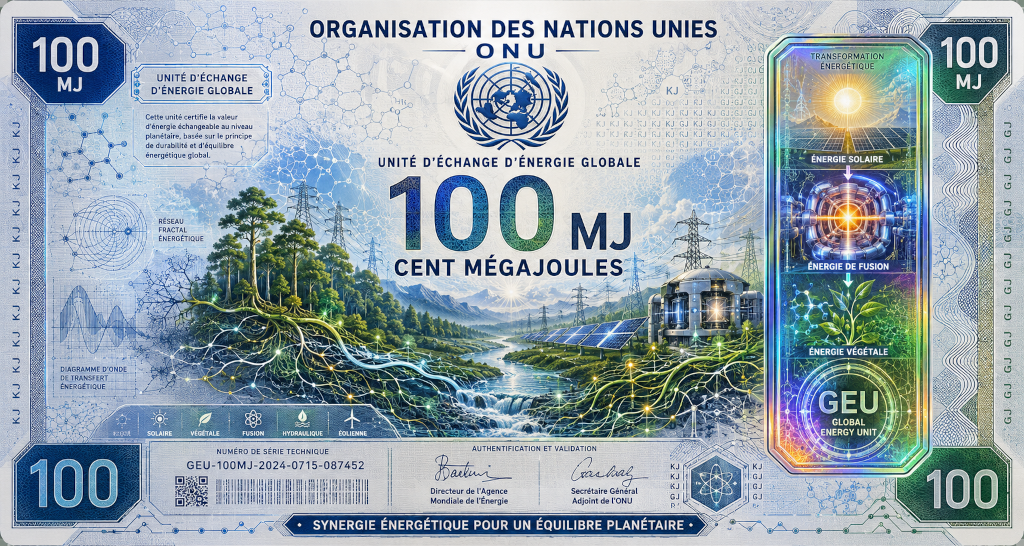 L'énergie comme monnaie universelle